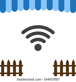 WIFI Icon Vector flat design style