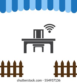 WIFI Icon Vector flat design style