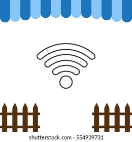WIFI Icon Vector flat design style