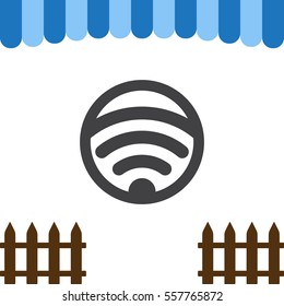 WIFI Icon Vector flat design style