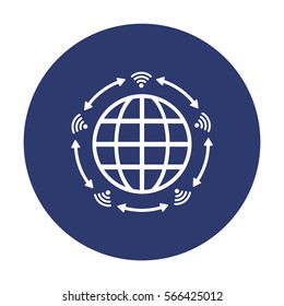 WIFI Icon Vector flat design style