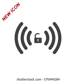 WIFI Icon Vector flat design style