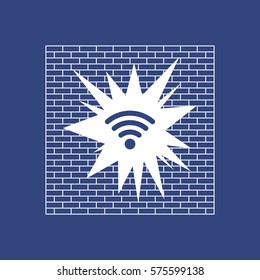 WIFI Icon Vector flat design style