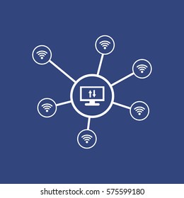 WIFI Icon Vector flat design style