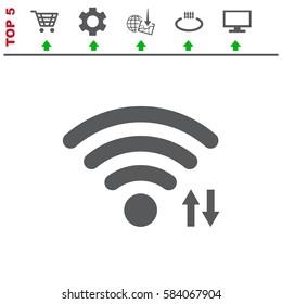 WIFI Icon Vector flat design style