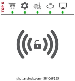 WIFI Icon Vector flat design style