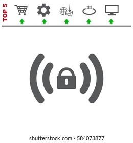 WIFI Icon Vector flat design style