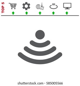 WIFI Icon Vector flat design style