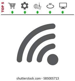 WIFI Icon Vector flat design style