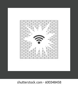 WIFI Icon Vector flat design style