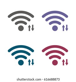 WIFI Icon Vector flat design style