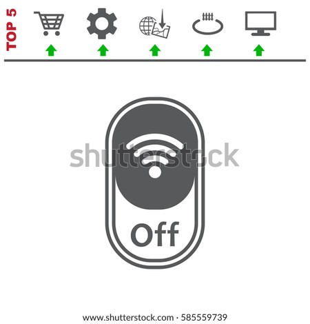 WIFI Icon Vector flat design style