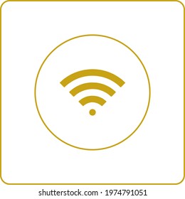 WIFI Icon vector Flat network sign symbol. For mobile user interface
