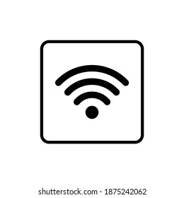 Wifi icon and vector graphics