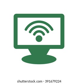 Wi-Fi.  Icon, vector illustration.. 
