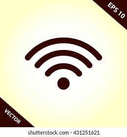 wifi icon. wifi vector illustration