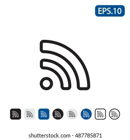 Wifi icon. Vector illustration. 