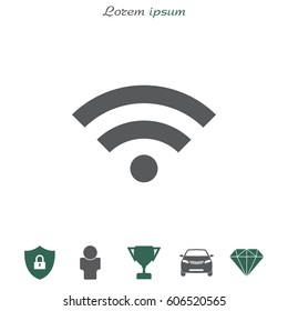 Wi-Fi Icon. vector illustration