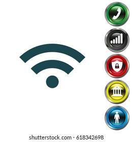 Wi-Fi Icon. vector illustration