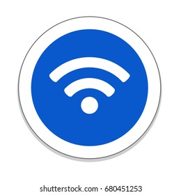 wifi icon, vector illustration