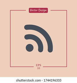 Icono Wi-Fi. Ilustración del vector EPS 10.