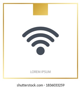 Icono Wi-Fi. Ilustración del vector EPS 10.