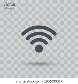 Wi-fi icon. Vector illustration EPS 10.
