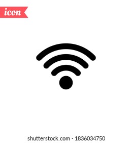 Wi-fi icon. Vector illustration EPS 10.