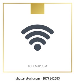 Wi-Fi icon. Vector illustration EPS 10.