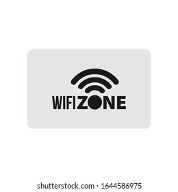 Wi-Fi icon, vector illustration. Flat design style