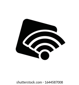 Wi-Fi icon, vector illustration. Flat design style