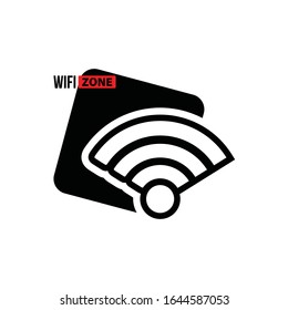 Wi-Fi icon, vector illustration. Flat design style