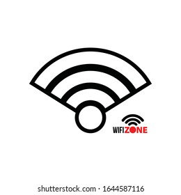 Wi-Fi icon, vector illustration. Flat design style