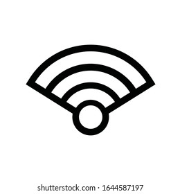 Wi-Fi-Symbol, Vektorillustration. Flachdesign-Stil