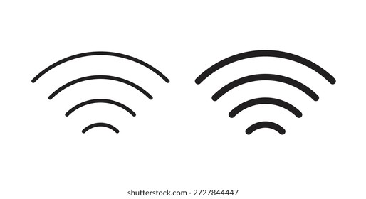 Icono de Wifi. Ilustración vectorial, plano y carrera