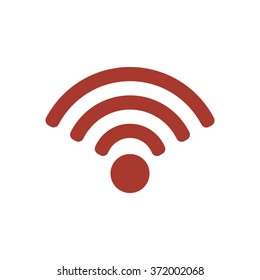 Wi-Fi. Icon, vector illustration. Flat design style 