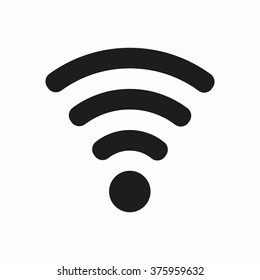 Wi-Fi. Icon, vector illustration. Flat design  