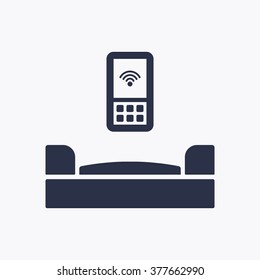 Wi-Fi icon, vector illustration. Flat design  