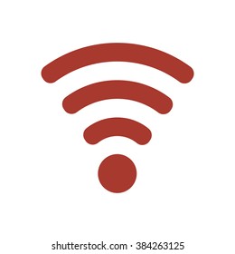 Wi-Fi. Icon, vector illustration. Flat design style 