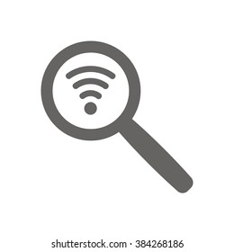 Wi-Fi. Icon, vector illustration. Flat design style 