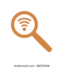 Wi-Fi. Icon, vector illustration. Flat design style 