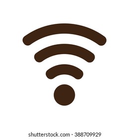 Wi-Fi. Icon, vector illustration. Flat design style 