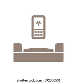Wi-Fi icon, vector illustration. Flat design style