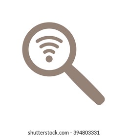 Wi-Fi  icon, vector illustration. Flat design style