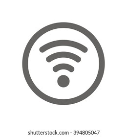 Wi-Fi  icon, vector illustration. Flat design style
