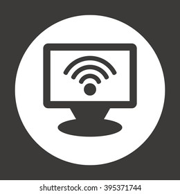 Wi-Fi.  Icon, vector illustration..  Flat design style
