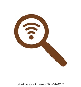 Wi-Fi  icon, vector illustration. Flat design style
