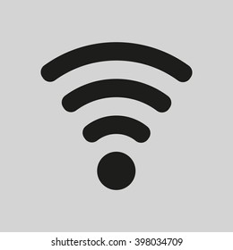Wi-Fi  icon, vector illustration. Flat design style