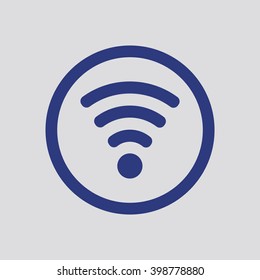 Wi-Fi  icon, vector illustration. Flat design style