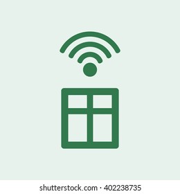Wi-Fi icon, vector illustration. Flat design style